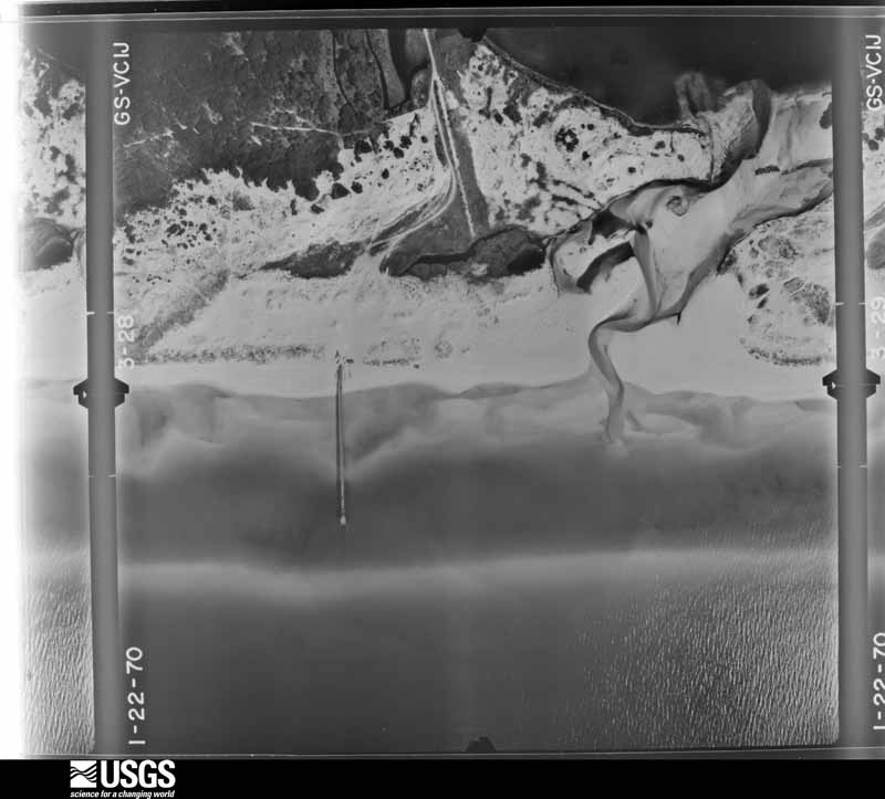 U.S. Geological Survey aerial photograph, 1970-01-22, scale 1:4000