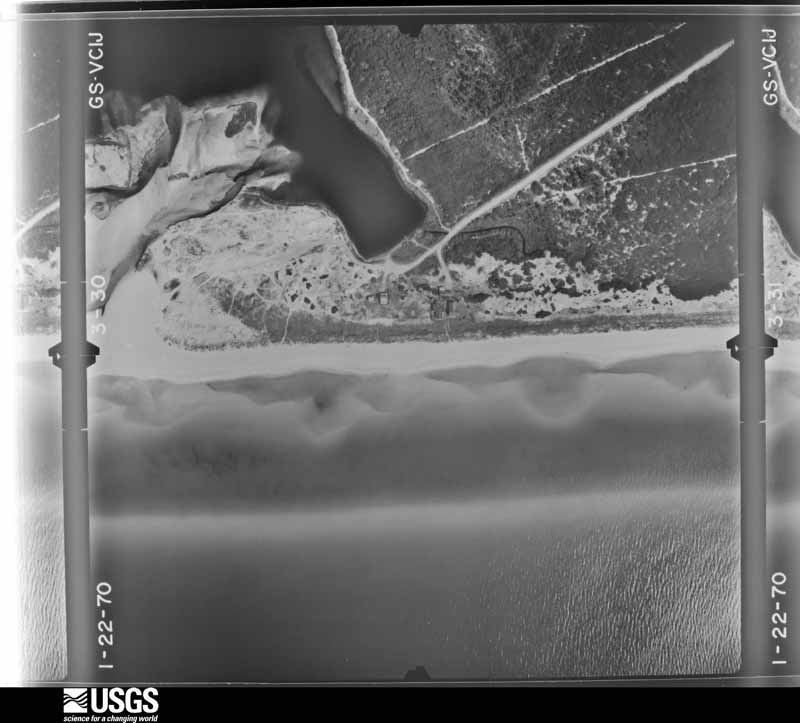 U.S. Geological Survey aerial photograph, 1970-01-22, scale 1:4000