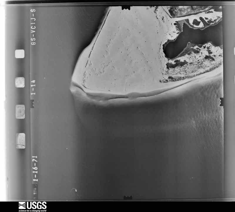 U.S. Geological Survey aerial photograph, 1971-01-16, scale 1:4000