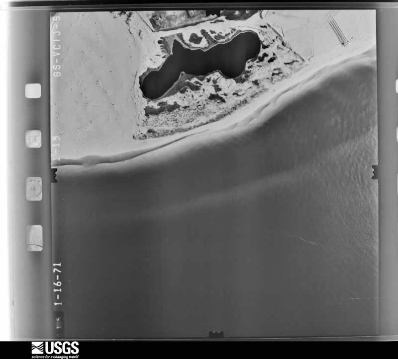 U.S. Geological Survey aerial photograph, 1971-01-16, scale 1:4000
