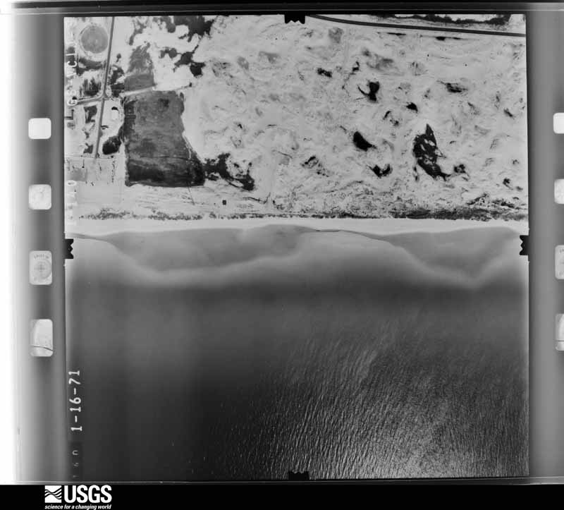 U.S. Geological Survey aerial photograph, 1971-01-16, scale 1:4000