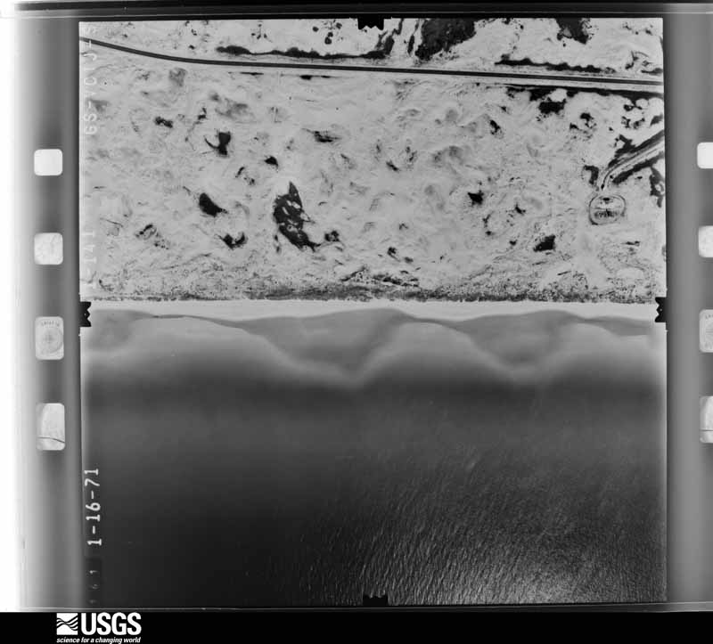 U.S. Geological Survey aerial photograph, 1971-01-16, scale 1:4000