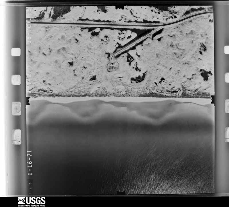 U.S. Geological Survey aerial photograph, 1971-01-16, scale 1:4000