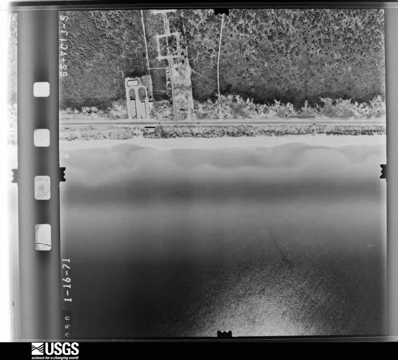 U.S. Geological Survey aerial photograph, 1971-01-16, scale 1:4000