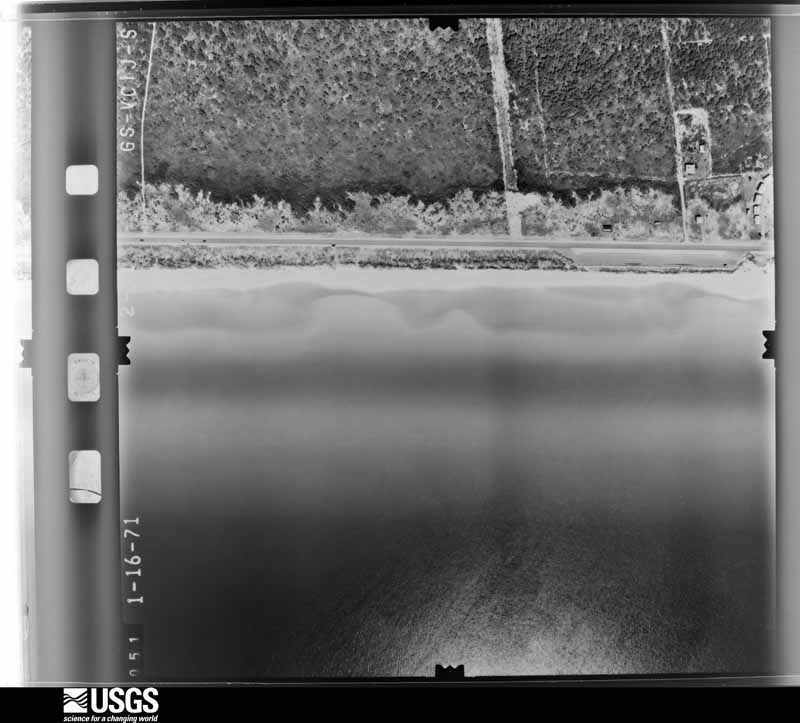 U.S. Geological Survey aerial photograph, 1971-01-16, scale 1:4000