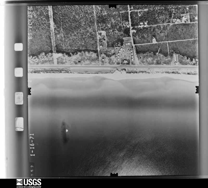 U.S. Geological Survey aerial photograph, 1971-01-16, scale 1:4000