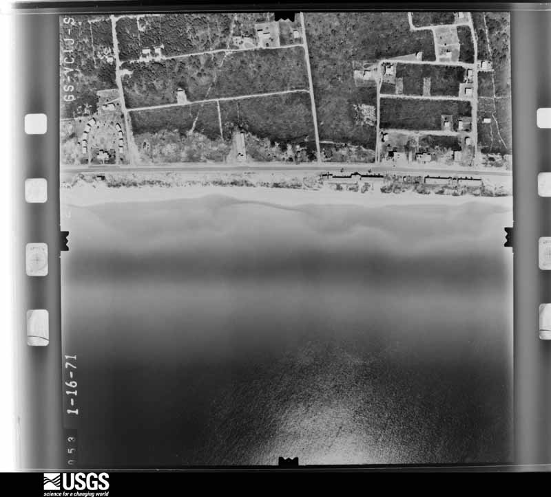 U.S. Geological Survey aerial photograph, 1971-01-16, scale 1:4000