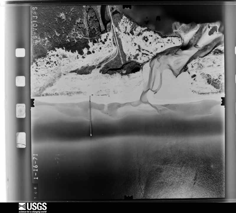 U.S. Geological Survey aerial photograph, 1971-01-16, scale 1:4000