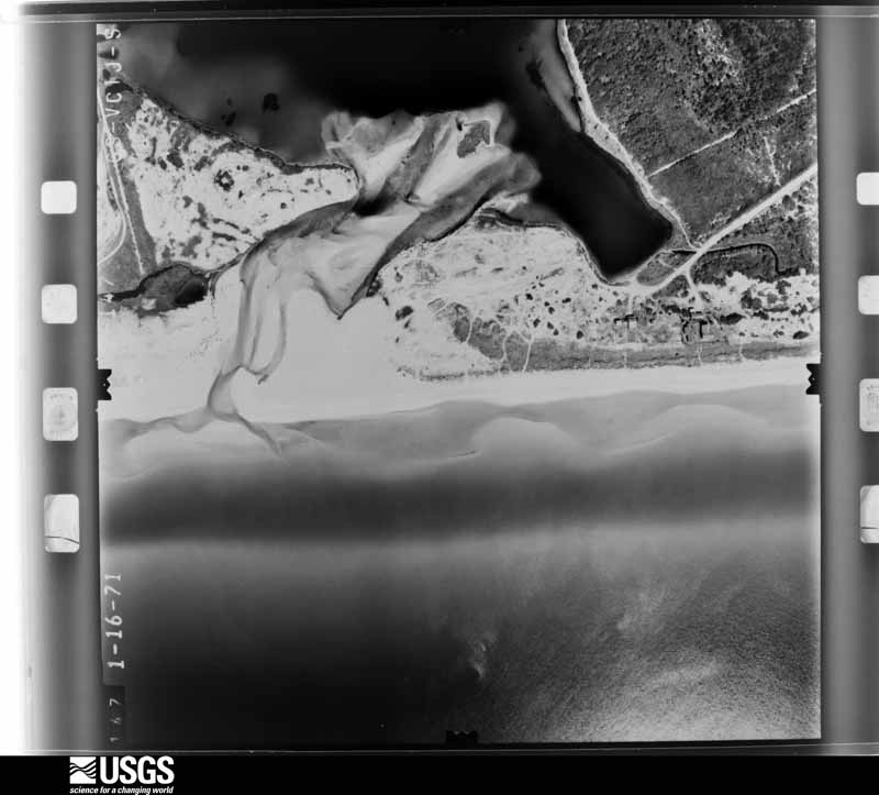 U.S. Geological Survey aerial photograph, 1971-01-16, scale 1:4000