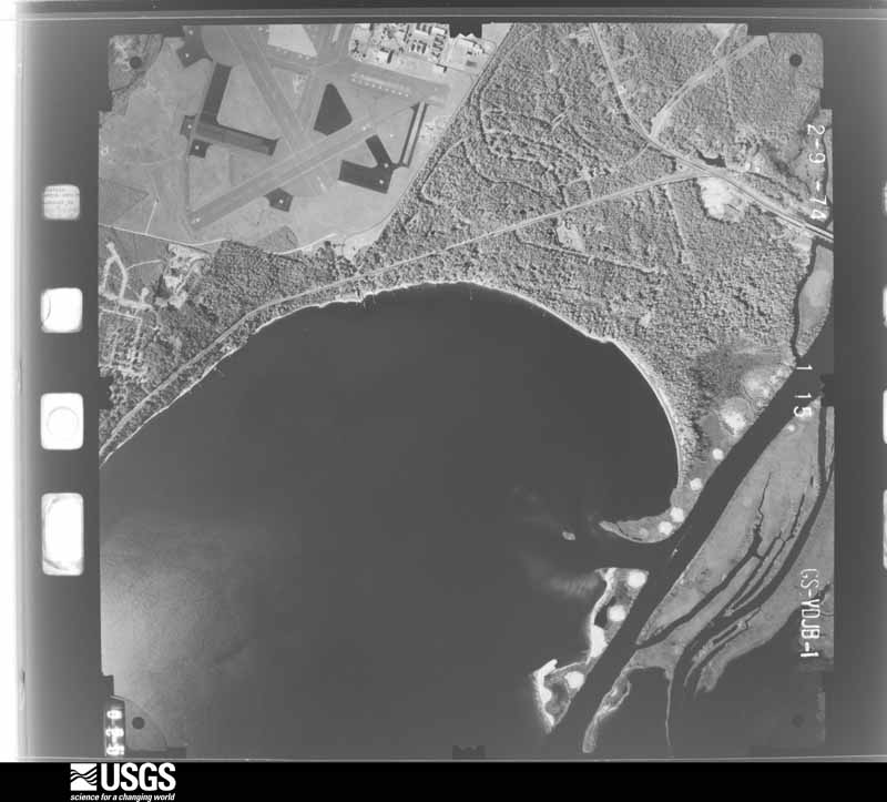 U.S. Geological Survey aerial photograph, 1974-02-01, scale 1:14400