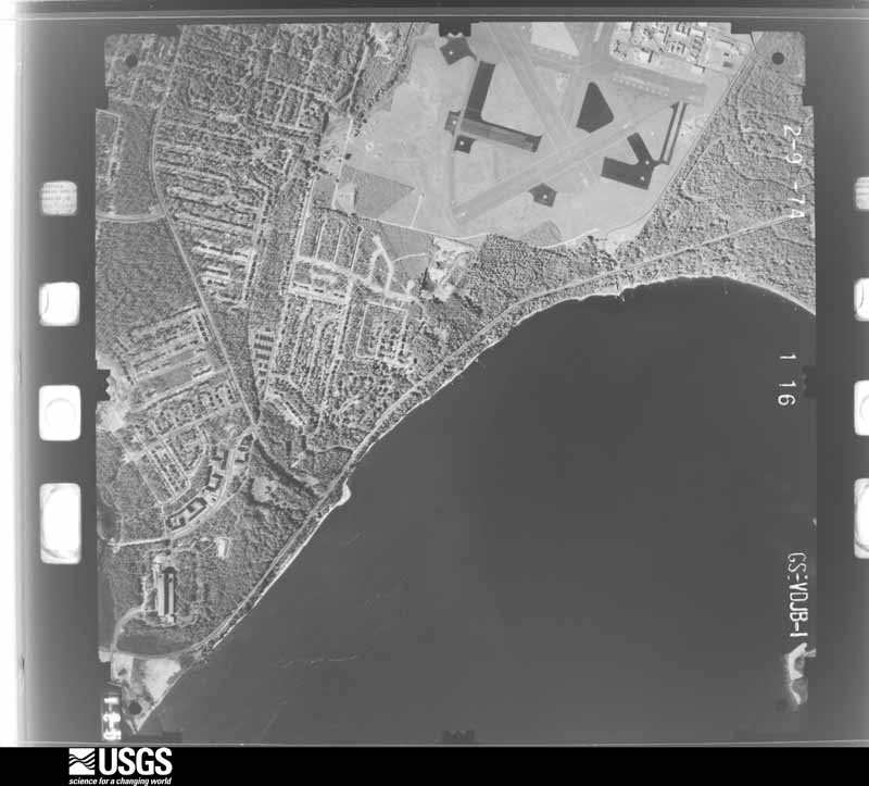 U.S. Geological Survey aerial photograph, 1974-02-01, scale 1:14400
