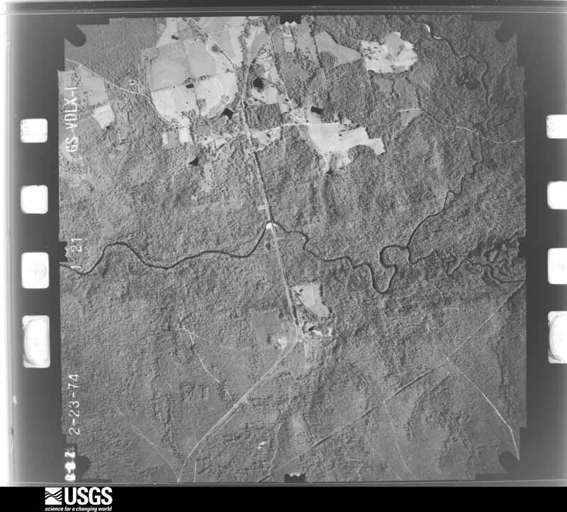 U.S. Geological Survey aerial photograph, 1974-02-01, scale 1:19000