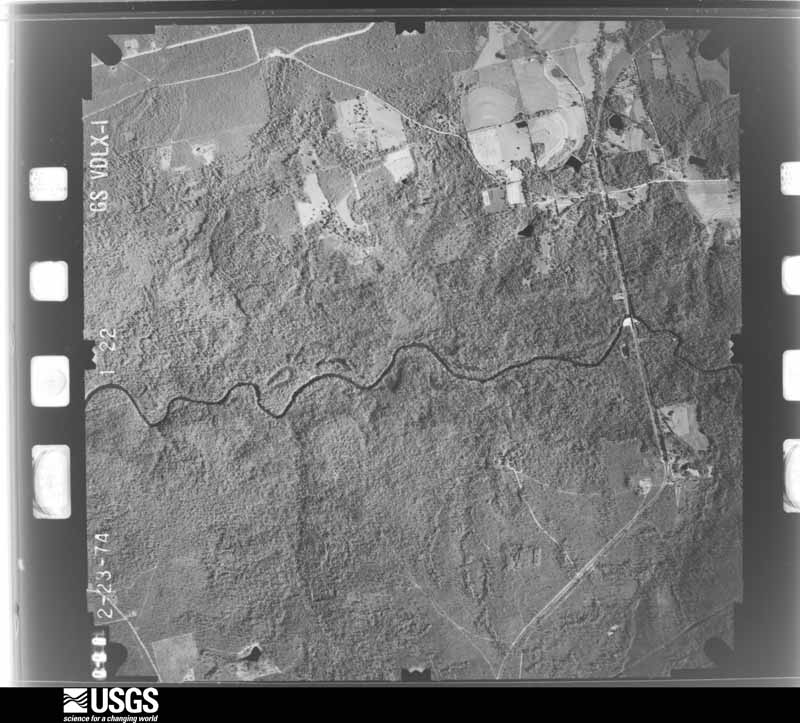 U.S. Geological Survey aerial photograph, 1974-02-01, scale 1:19000