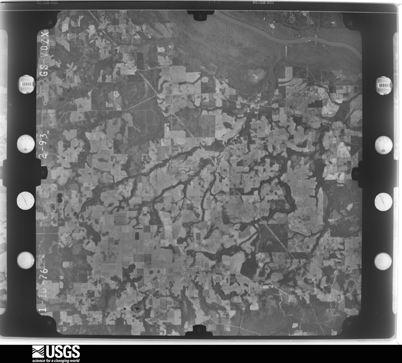 U.S. Geological Survey aerial photograph, 1976-01-10, scale 1:80000