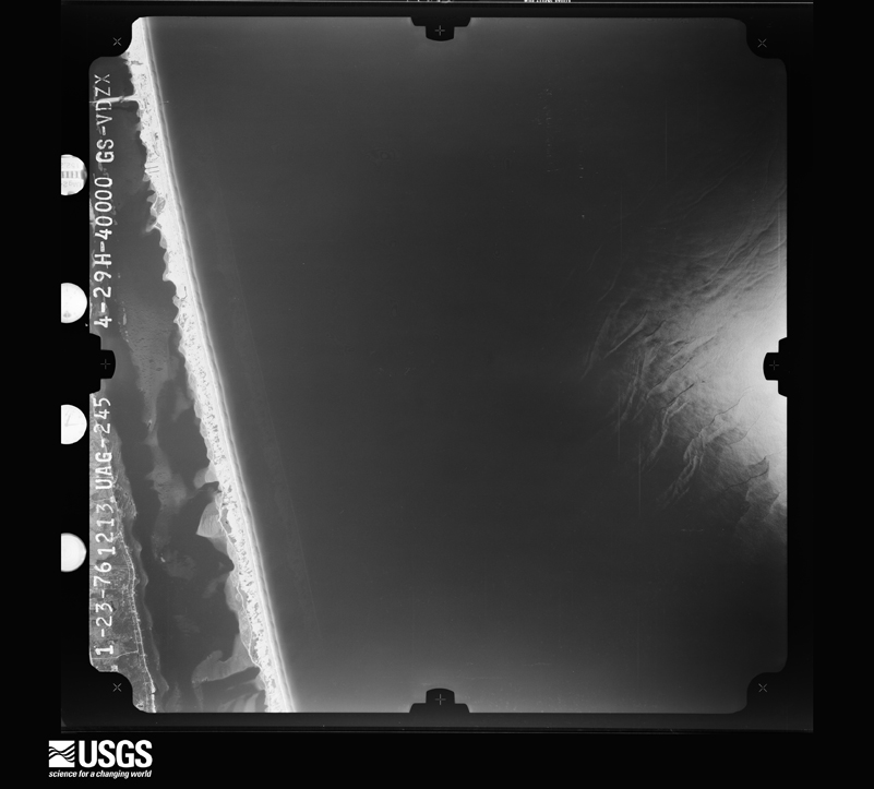 U.S. Geological Survey aerial photograph, 1976-01-23, scale 1:80000