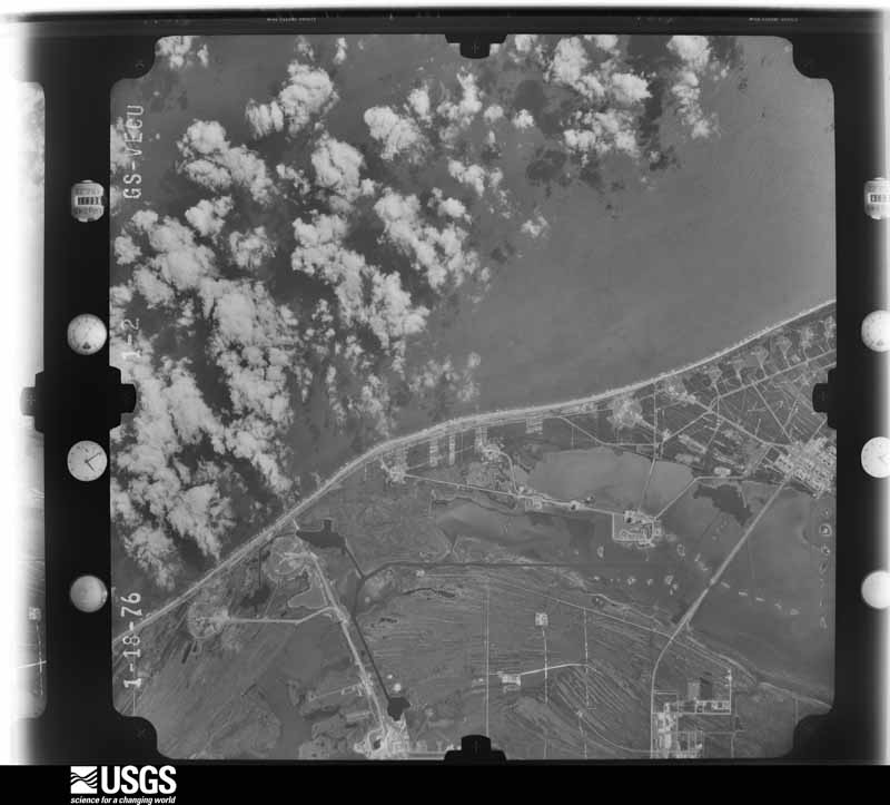 U.S. Geological Survey aerial photograph, 1976-01-18, scale 1:80000