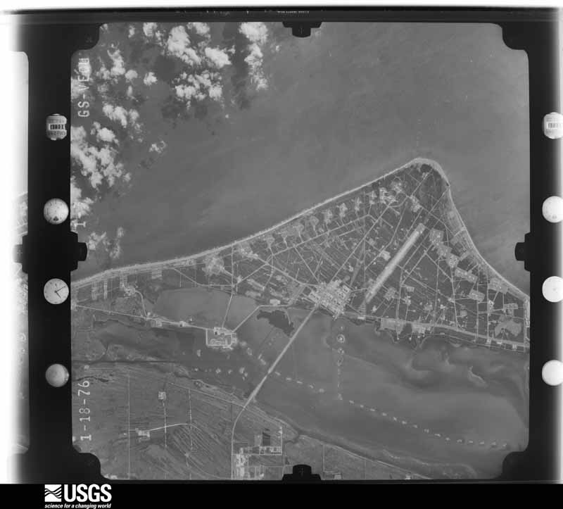 U.S. Geological Survey aerial photograph, 1976-01-18, scale 1:80000