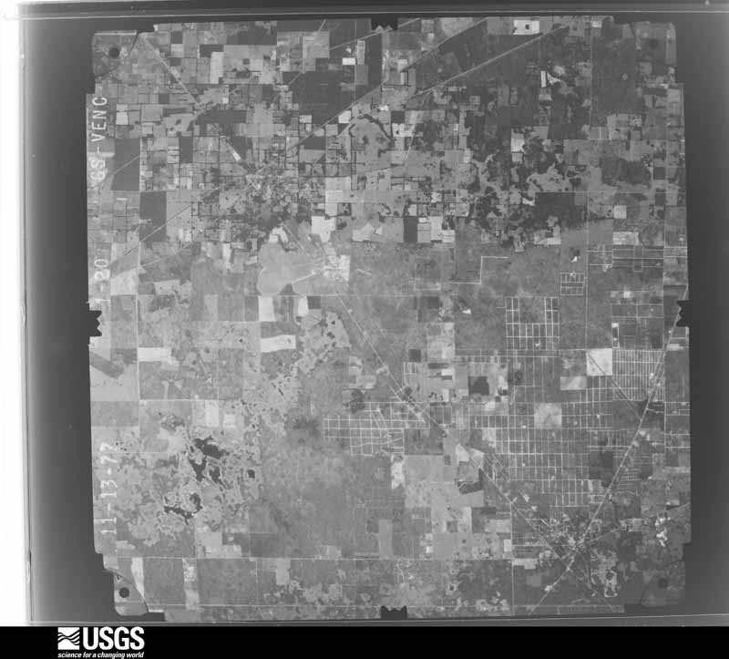 U.S. Geological Survey aerial photograph, 1977-11-13, scale 1:80000