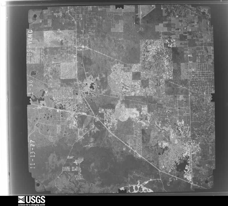 U.S. Geological Survey aerial photograph, 1977-11-13, scale 1:80000