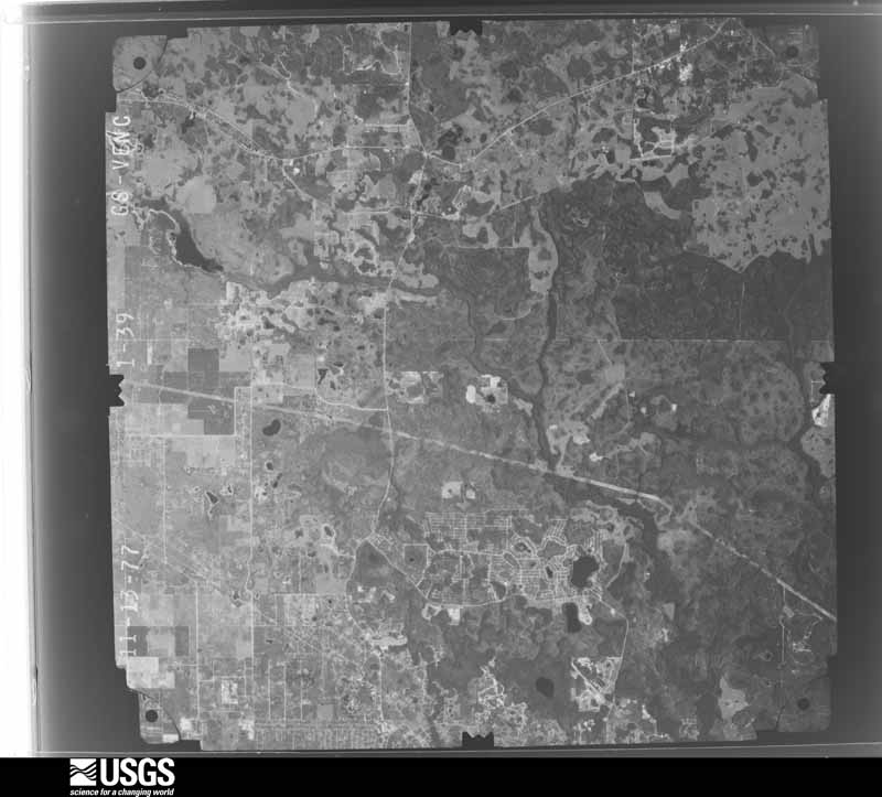 U.S. Geological Survey aerial photograph, 1977-11-13, scale 1:80000