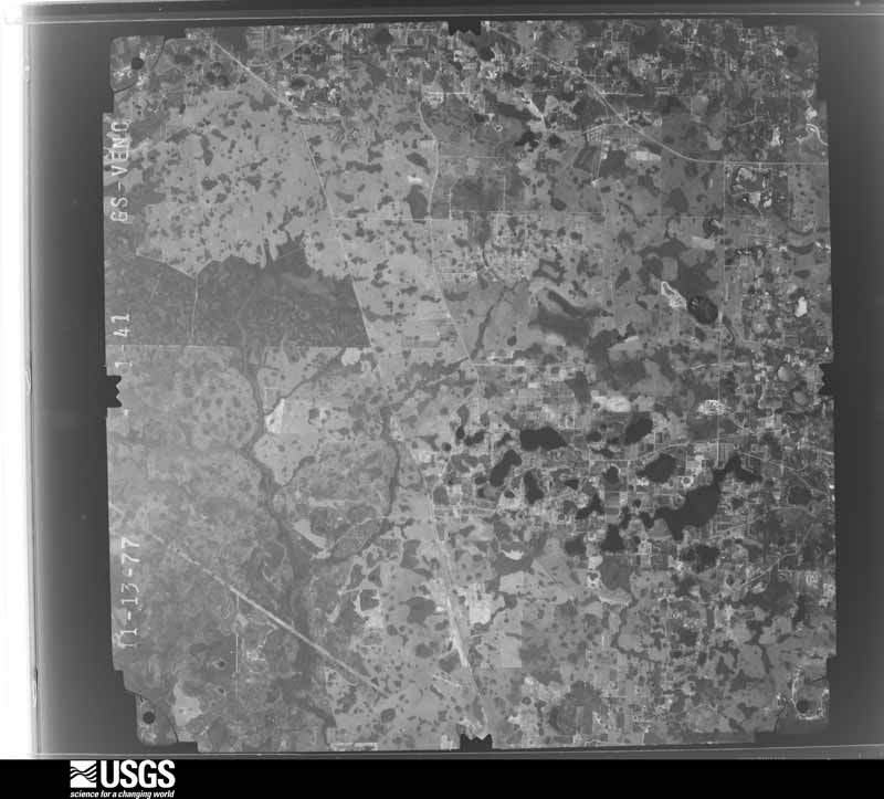 U.S. Geological Survey aerial photograph, 1977-11-13, scale 1:80000
