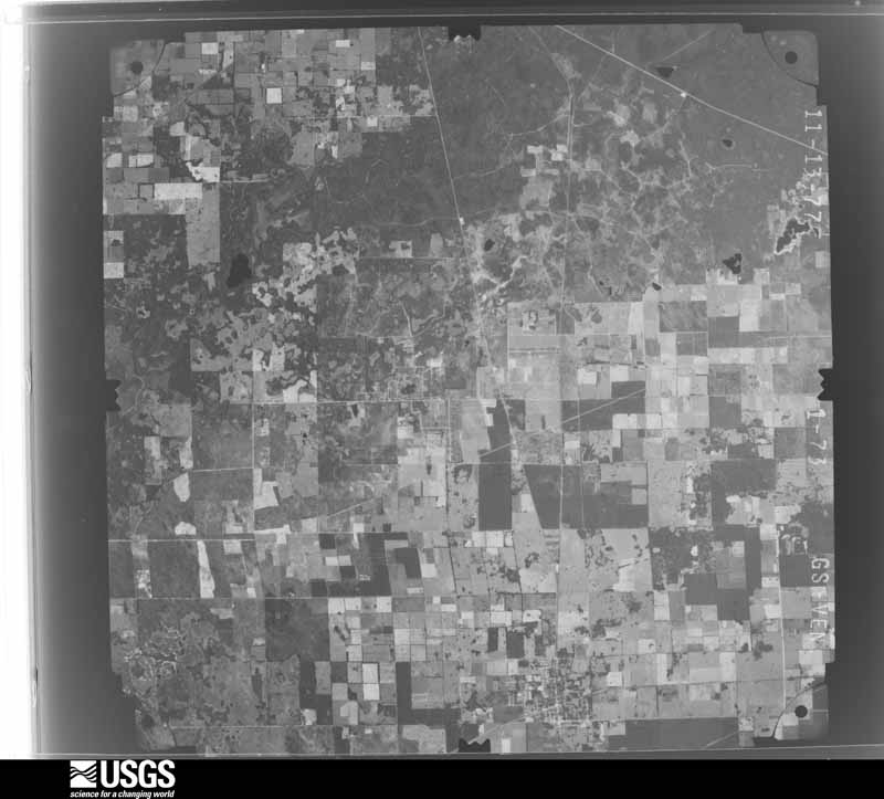 U.S. Geological Survey aerial photograph, 1977-11-13, scale 1:80000
