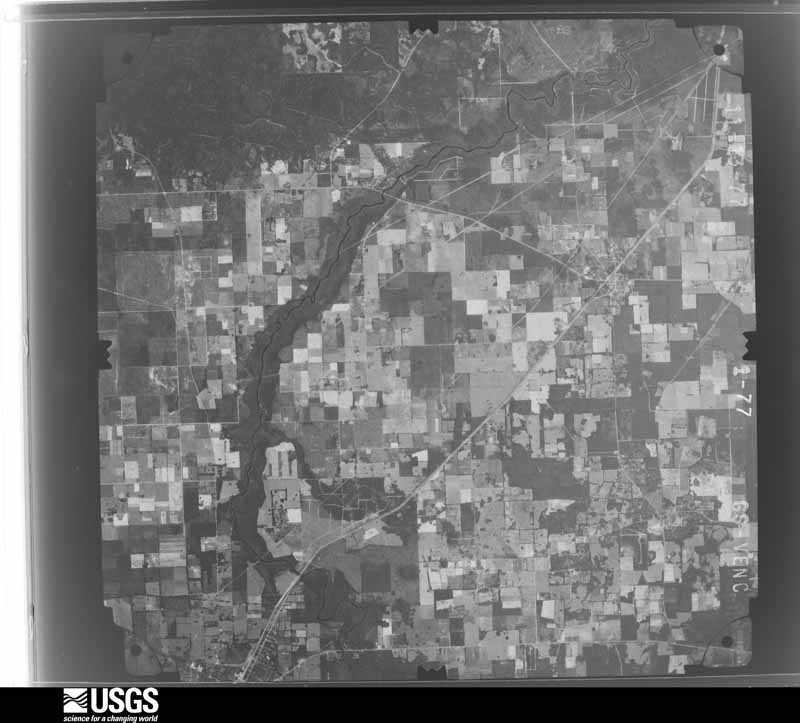 U.S. Geological Survey aerial photograph, 1977-11-13, scale 1:80000