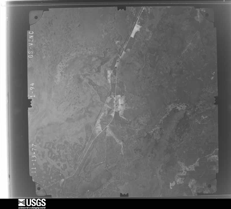 U.S. Geological Survey aerial photograph, 1977-11-13, scale 1:80000