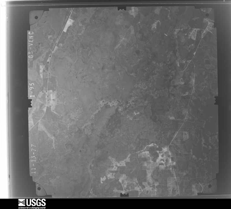 U.S. Geological Survey aerial photograph, 1977-11-13, scale 1:80000