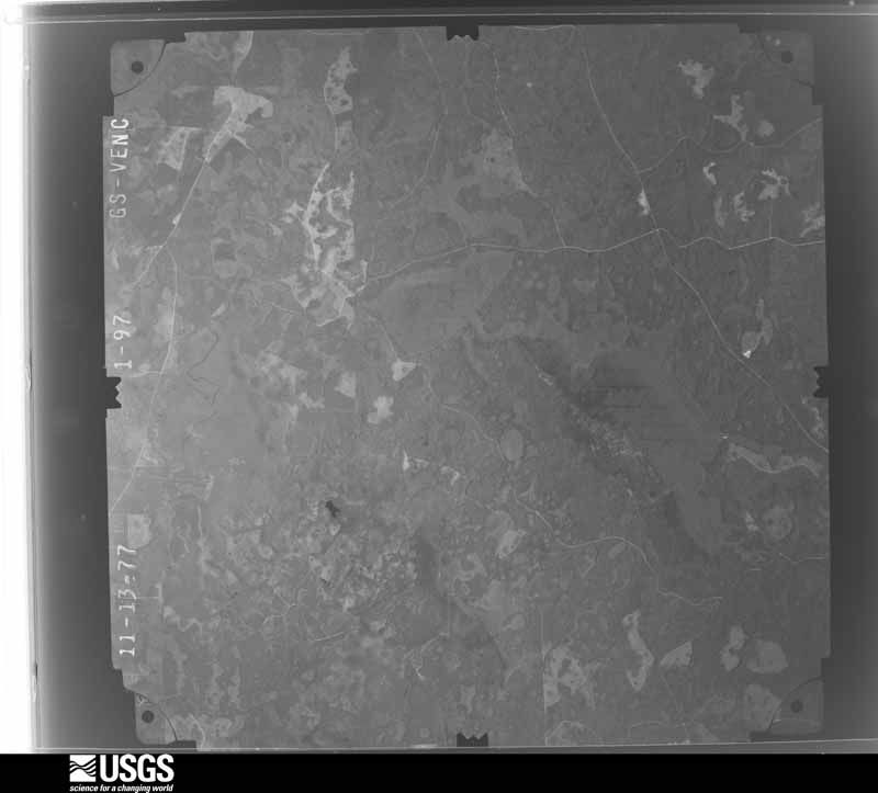 U.S. Geological Survey aerial photograph, 1977-11-13, scale 1:80000