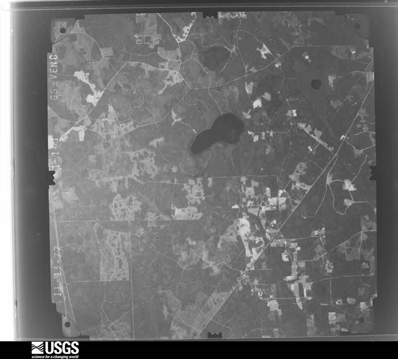 U.S. Geological Survey aerial photograph, 1977-11-13, scale 1:80000