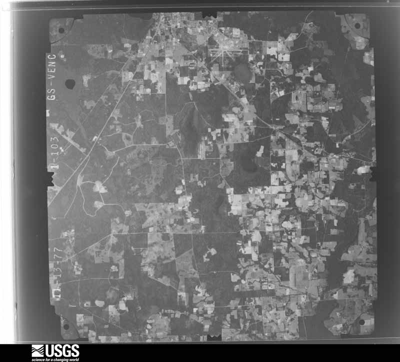 U.S. Geological Survey aerial photograph, 1977-11-13, scale 1:80000
