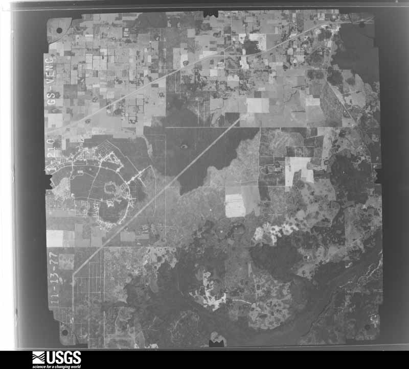 U.S. Geological Survey aerial photograph, 1977-11-13, scale 1:80000
