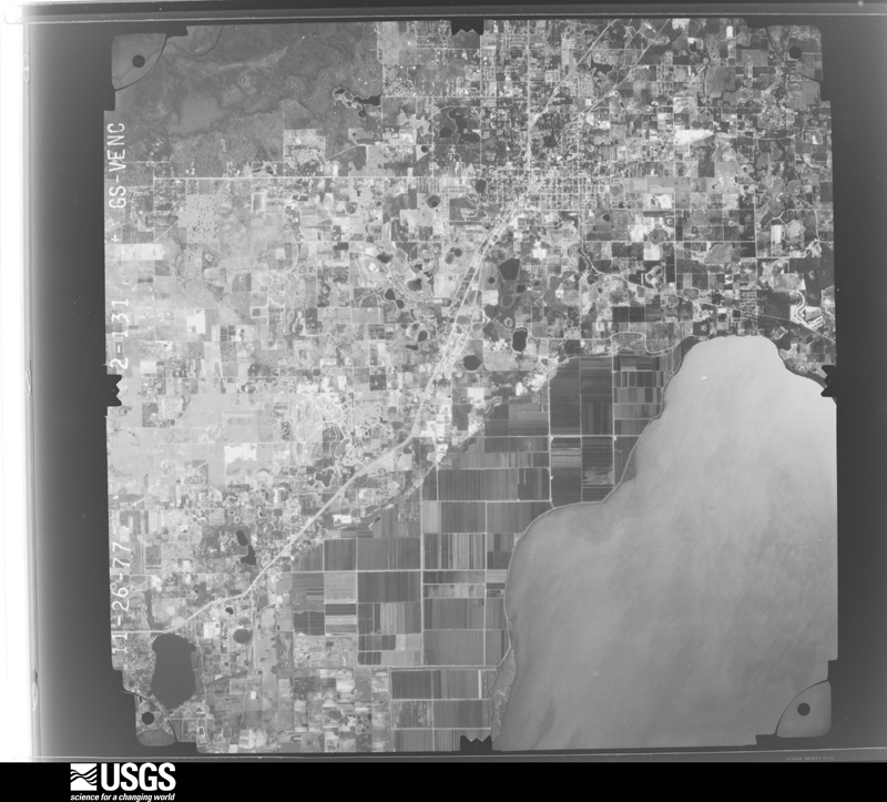 U.S. Geological Survey aerial photograph, 1977-11-26, scale 1:80000