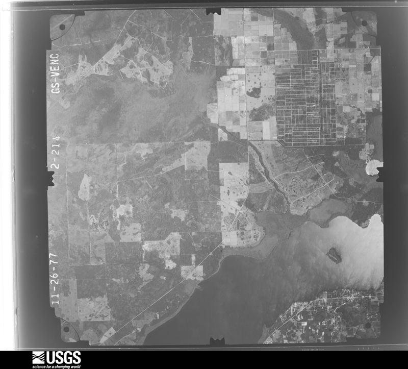 U.S. Geological Survey aerial photograph, 1977-11-26, scale 1:80000