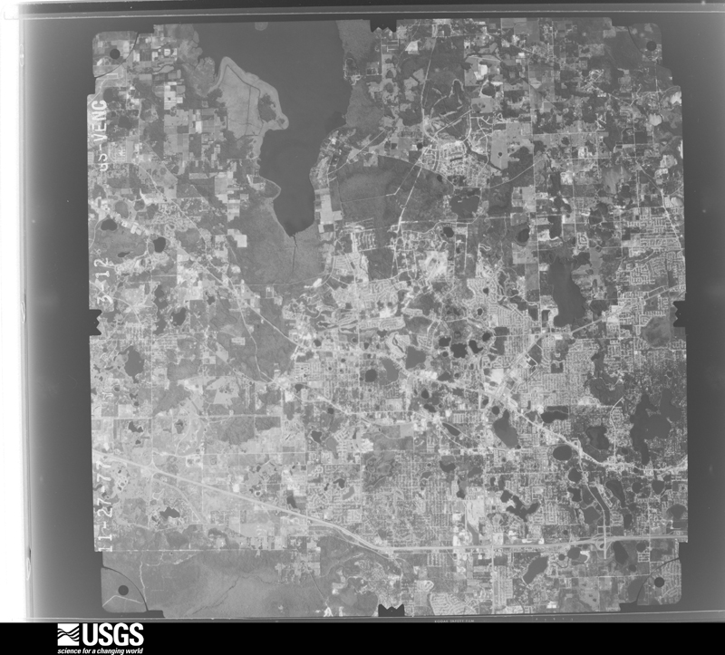 U.S. Geological Survey aerial photograph, 1977-11-27, scale 1:80000