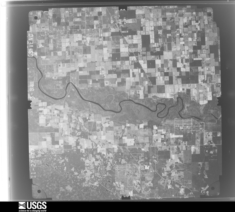U.S. Geological Survey aerial photograph, 1977-11-27, scale 1:80000