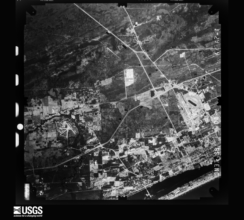 U.S. Geological Survey aerial photograph, 1979-01-29, scale 1:80000
