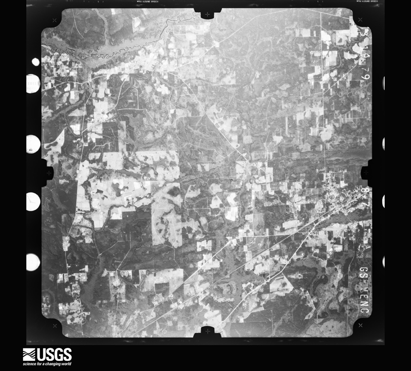 U.S. Geological Survey aerial photograph, 1979-03-19, scale 1:80000