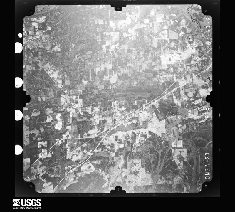 U.S. Geological Survey aerial photograph, 1979-03-19, scale 1:80000