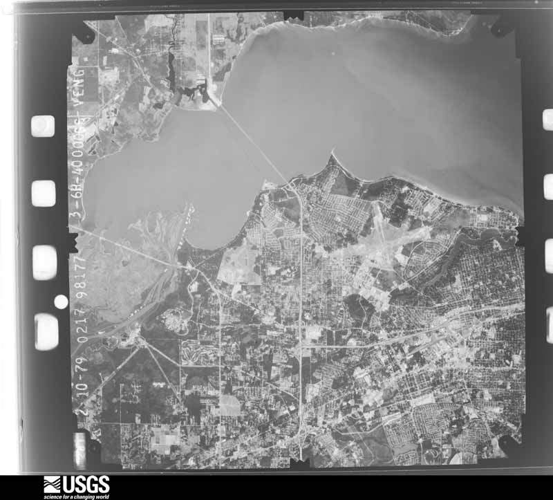 U.S. Geological Survey aerial photograph, 1979-02-01, scale 1:80000