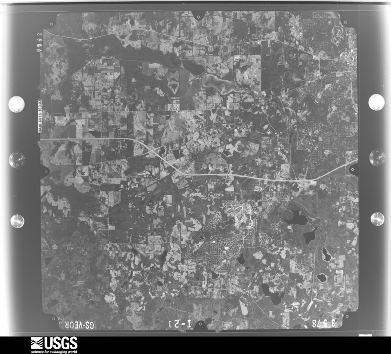 U.S. Geological Survey aerial photograph, 1978-03-05, scale 1:80000