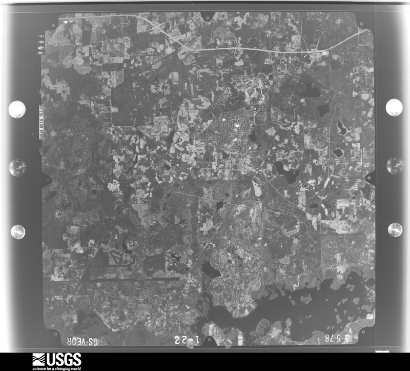 U.S. Geological Survey aerial photograph, 1978-03-05, scale 1:80000