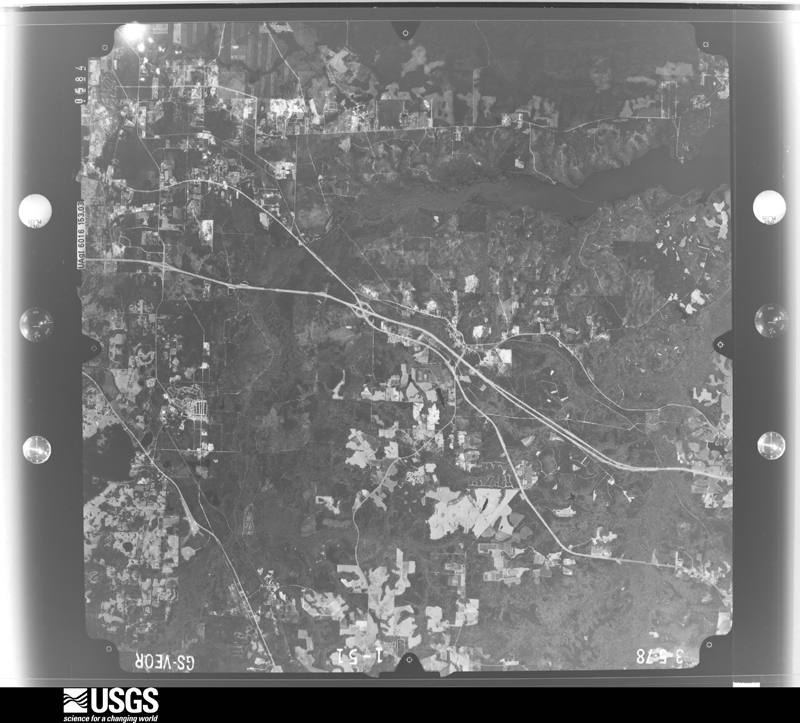 U.S. Geological Survey aerial photograph, 1978-03-05, scale 1:80000