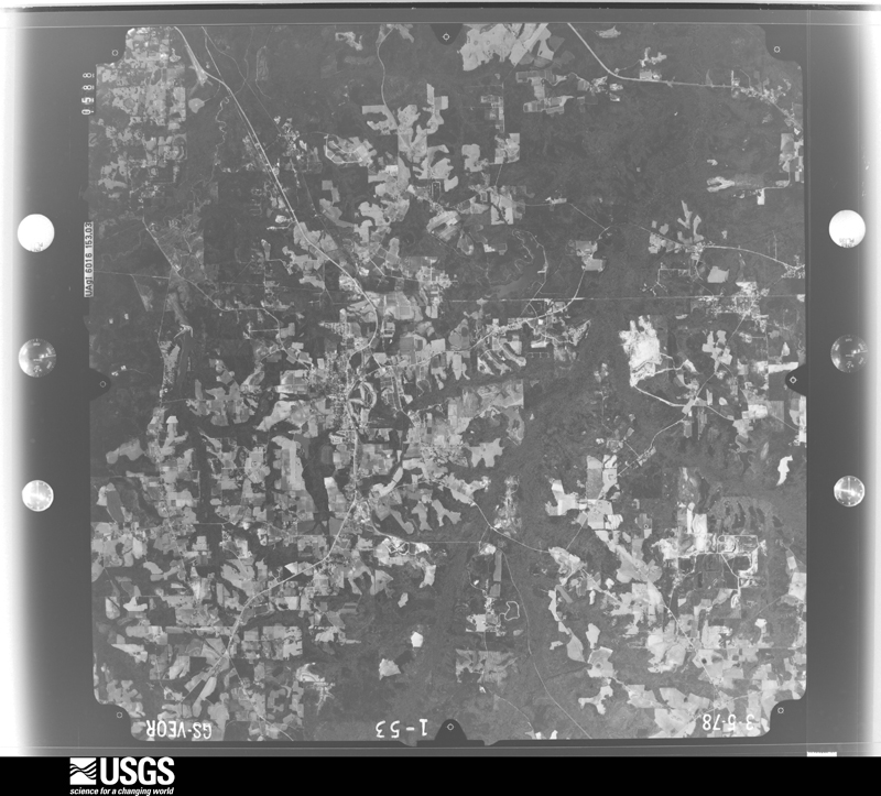 U.S. Geological Survey aerial photograph, 1978-03-05, scale 1:80000