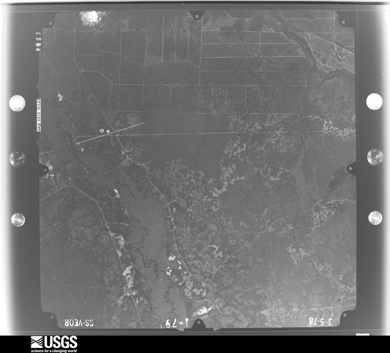 U.S. Geological Survey aerial photograph, 1978-03-05, scale 1:80000