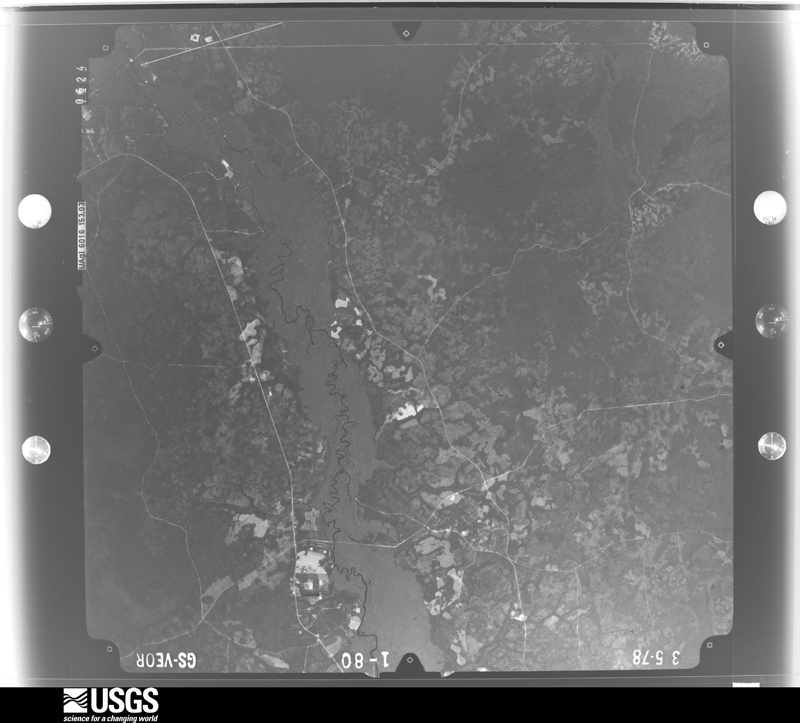 U.S. Geological Survey aerial photograph, 1978-03-05, scale 1:80000