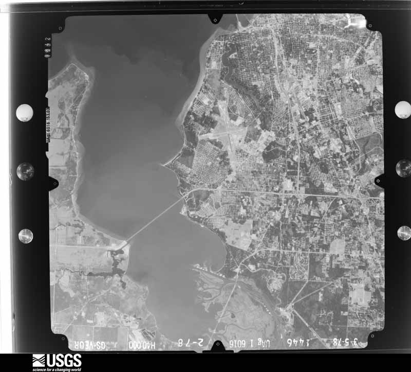 U.S. Geological Survey aerial photograph, 1978-03-05, scale 1:80000