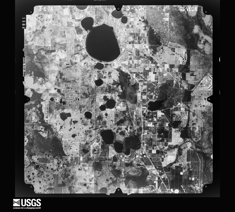 U.S. Geological Survey aerial photograph, 1978-03-06, scale 1:80000
