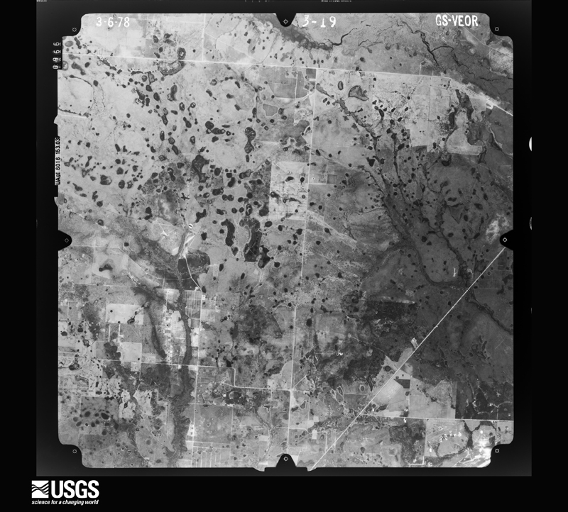 U.S. Geological Survey aerial photograph, 1978-03-06, scale 1:80000